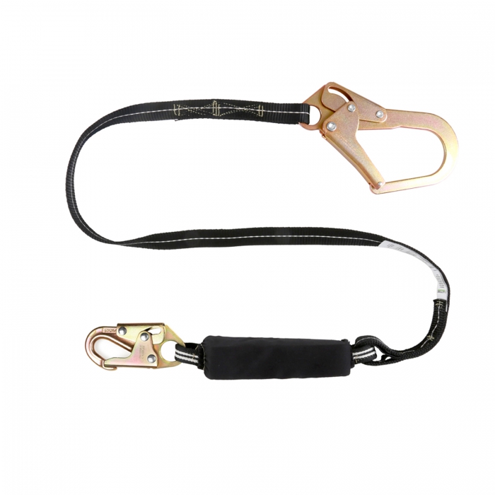 Linea de Vida Altitude con Amortiguador PSoldador Banda Retardante a Fuego 6ft de Largo CGancho en un Extremo y Gancho de Anclaje en Otro  image number null