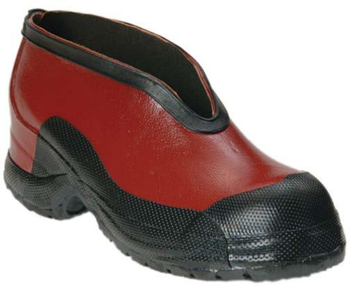 CUBRE ZAPATO SALISBURY DIELECTRICO DE CAUCHO/NYLON ROJO/NEGRO 100% IMPERMEABLE T-9  image number null