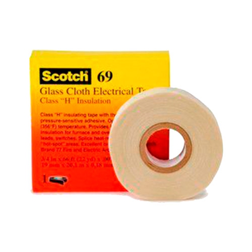 CINTA SCOTCH 3M 69 DE FIBRA DE VIDRIO DE 1 IN X 36 YD  image number null