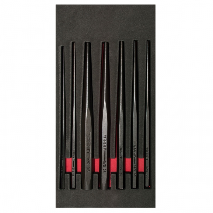 JUEGO URREA CH124 DE 7 PUNZONES GUIA BOTADOR LARGO  image number null