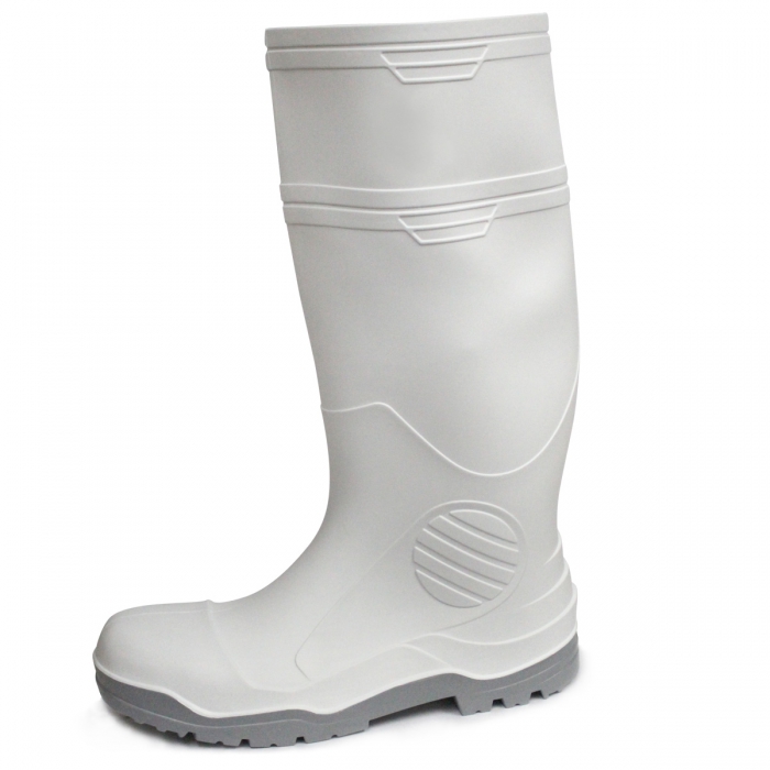 Bota Sanitaria Dry Pro Blanca Suela Gris Antiderrapante sin Casquillo T-9  image number null