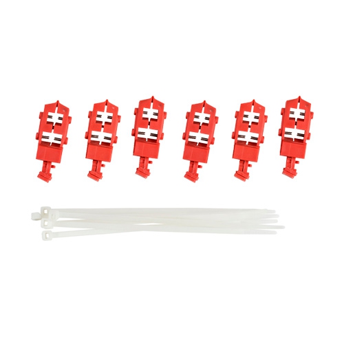 DISPOSITIVO DE BLOQUEO BRADY TAGLOCK PINTERRUPTORES AUTOMATICOS DE 120 V ROJO C6 PIEZAS  image number null