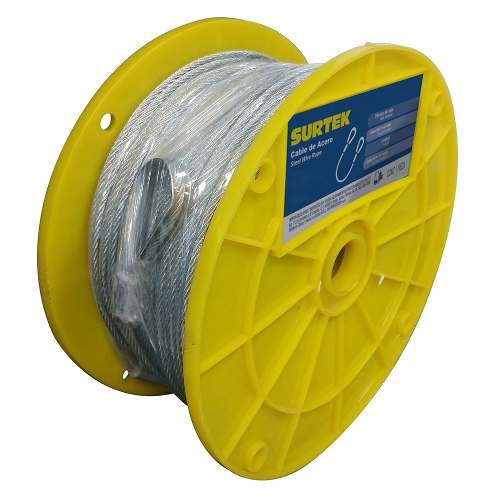 CABLE DE ACERO SURTEK CA214 7X19 18 IN X 75 M  image number null