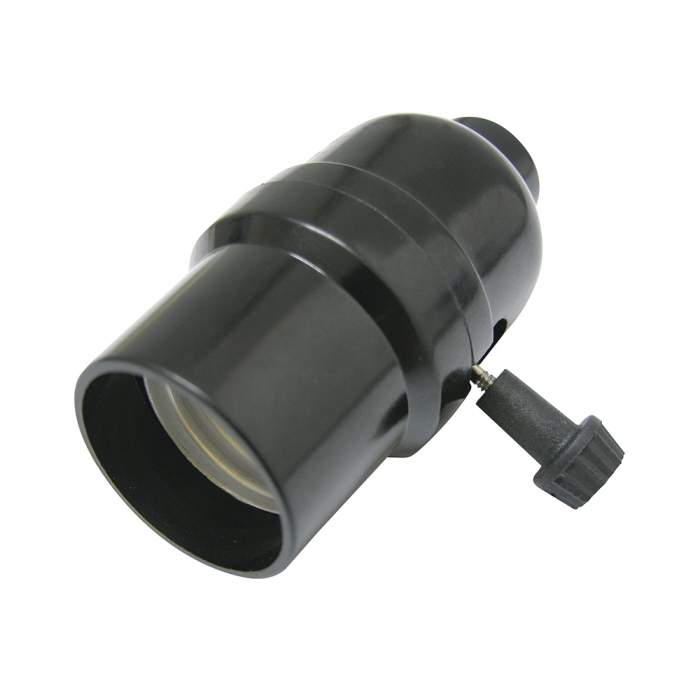 PORTALAMPARA SURTEK 136657 CON APAGADOR DE LLAVE NEGRO 250V  image number null