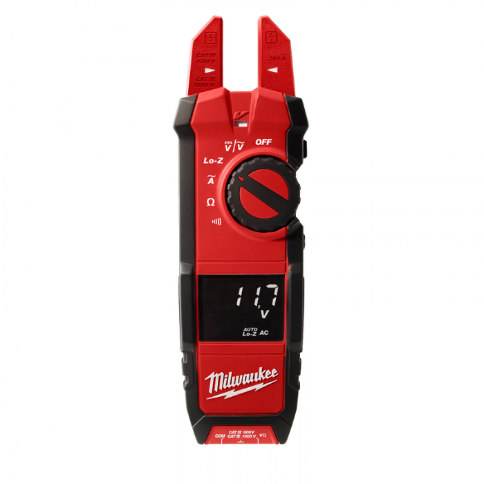 VOLTIMETRO MILWAUKEE 220520 TIPO HORQUILLA C2 PILAS AA  image number null