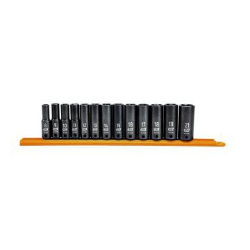 JUEGO GEARWRENCH 84914N DE DADOS DE IMPACTO LARGOS MET CUADRO 38IN 6 PUNTAS  image number null