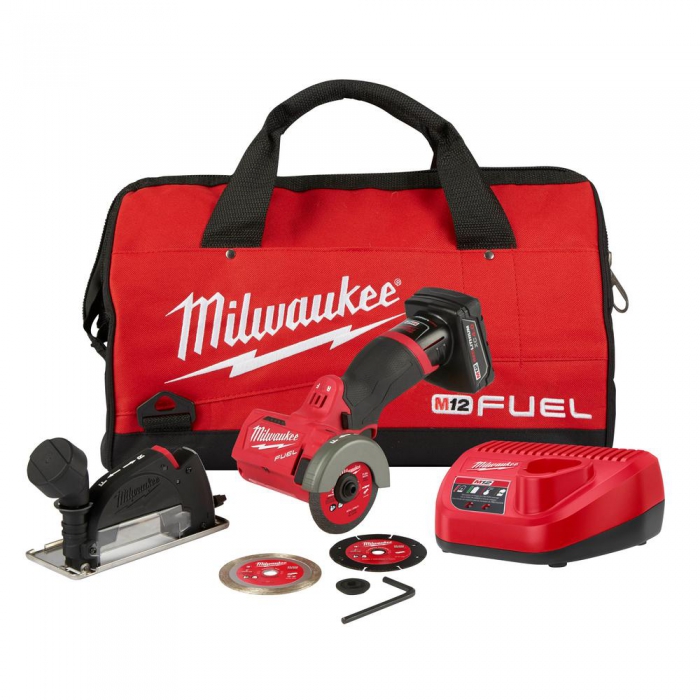 KIT DE CORTADORA MILWAUKEE M12 DE ACERO FUEL 3 IN 20000 RPM  image number null