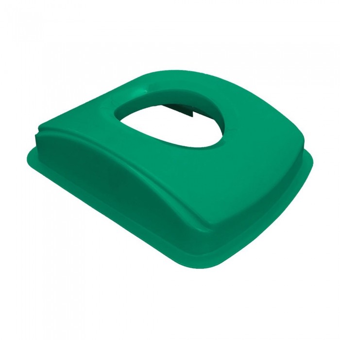 TAPA SABLON ELIPTICA PLASTICO VERDE PCESTO CUADRADO 80 L  image number null