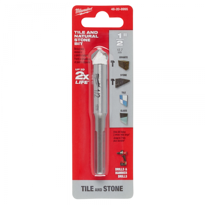 BROCA MILWAUKEE 48208995 PARA PIEDRA NATURAL DE 12IN 12.7MM  image number null