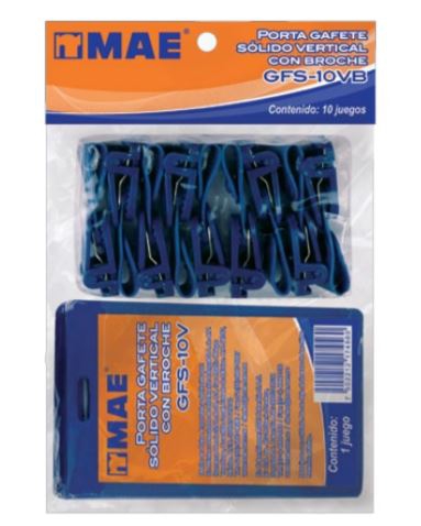 GAFETE MAE GFS10VB SOLIDO VERTICAL BOLSA CON 10 PZAS  image number null