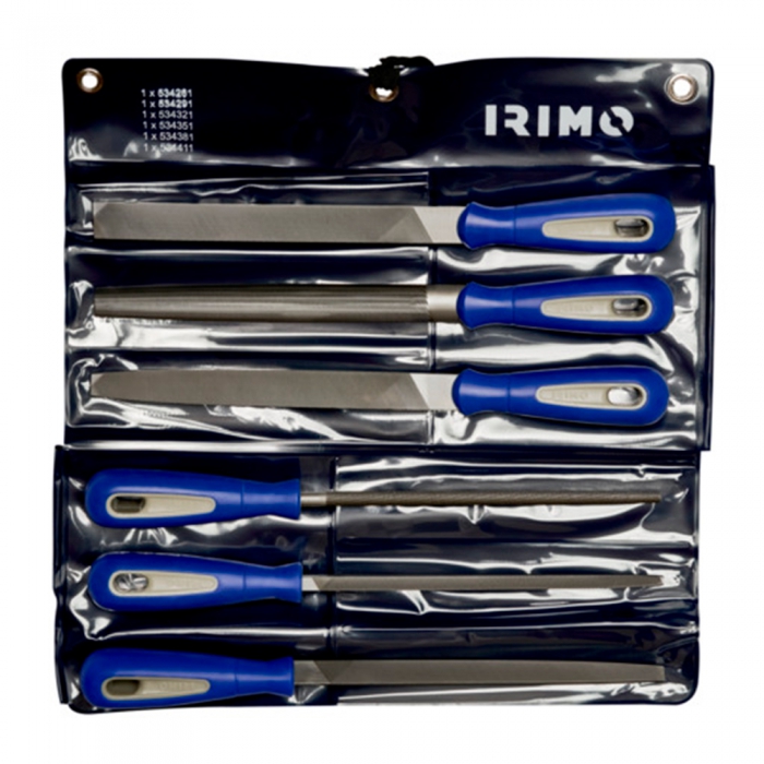 Juego Irimo 534501 de 6 Limas Planas Paralelas Picado Doble de 8in  image number null
