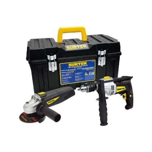 JUEGO SURTEK JPS01 DE HERRAMIENTA ELECTRICA EN CAJA PLASTICA 3 PIEZAS  image number null