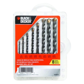 SET CLIP 8PIEZAS BROCAS CONCRETO BLACK and DECKER BD0080CS  image number null