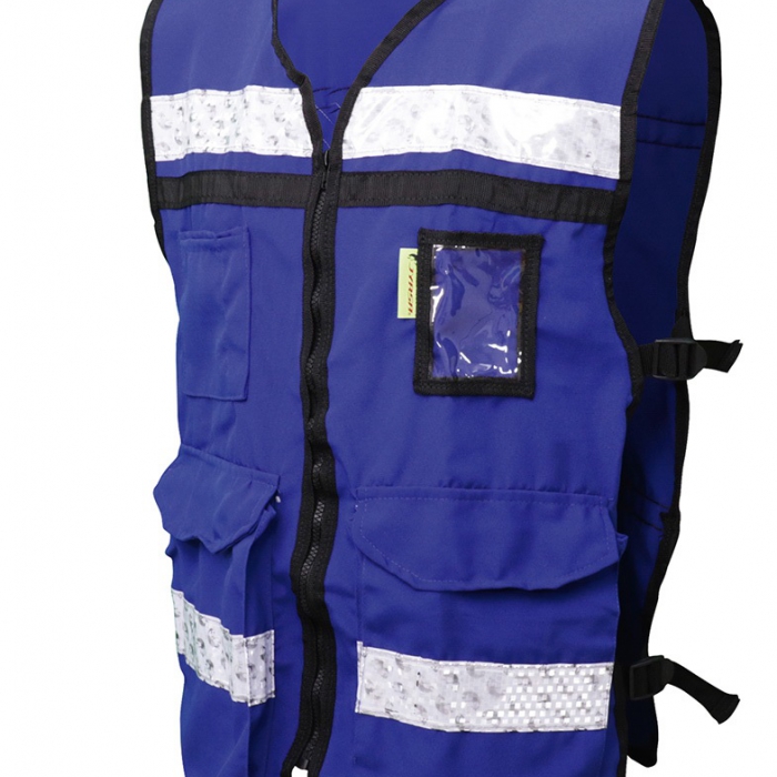 CHALECO JYRSA SR2040AZRCRXG AZUL REY ABIERTO TIPO RESCATISTA LIGERO CLASE II TXL  image number null