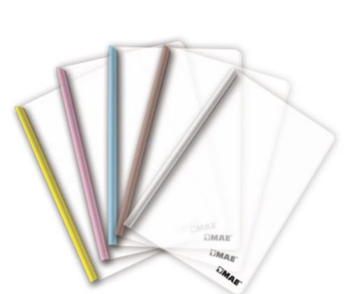 FOLDER MAE FOTC10 DE COSTILLA OFICIO TRANSPARENTE SET CON 10 PZAS  image number null