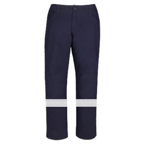 PANTALON LAKELAND P/CABALLERO TIPO CARGO AZUL MARINO TELA 88/12 ULTRA SOFT DE 8 OZ ATPV 9.8 CAL/CM2 CINTA REFLEJANTE PLATA DE 2IN COSIDA EN PIERNAS T-32X34  image number null