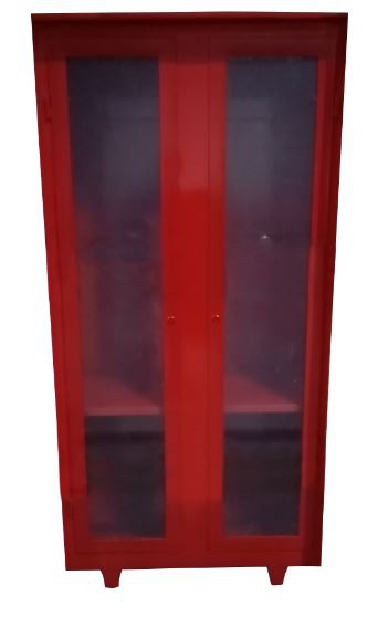 Gabinete Metalico Rojo P3 Equipos de Bombero Longitud 90 Cm X Altura 180 Cm X Ancho 40 Cm  image number null