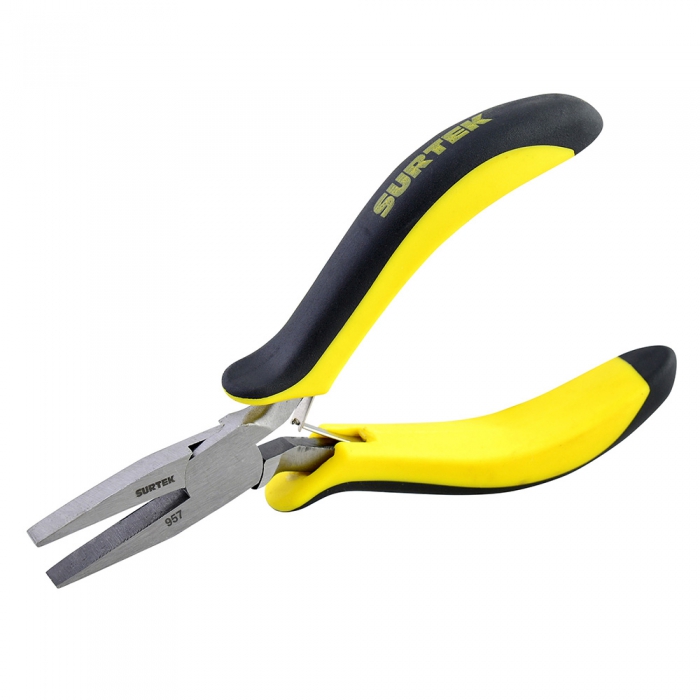 MINI PINZA SURTEK 957 PUNTA PLANA DE 434 IN  image number null