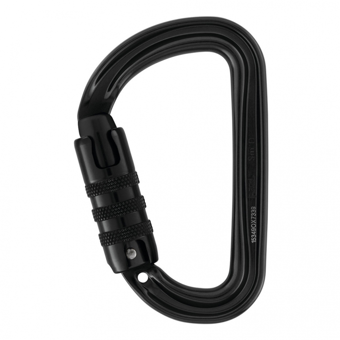 Mosqueton Petzl Smft D de Aluminio Negro Asimetrico Sistema de Bloqueo TriactLock  image number null