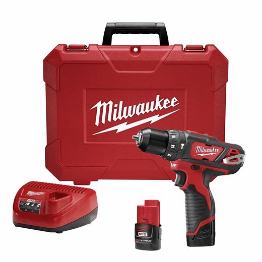 KIT MILWAUKEE 240822INLAMBRICO DE 1HERRAMIENTA ROTOMARTILLO DE 38IN M12 TM  CON CARBONES 12 VOLTIOS ION DE LITIO CON DOS BATERIAS CP 1.5 AMP CARGADOR ESTUCHE DE ALMACENAJE  image number null