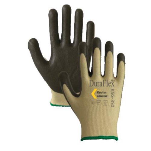 Guante Gisa Duraflex de Kevlar Amarillo CRecubrimiento de Techfoam en Palma Resistencia Al Corte T10  image number null