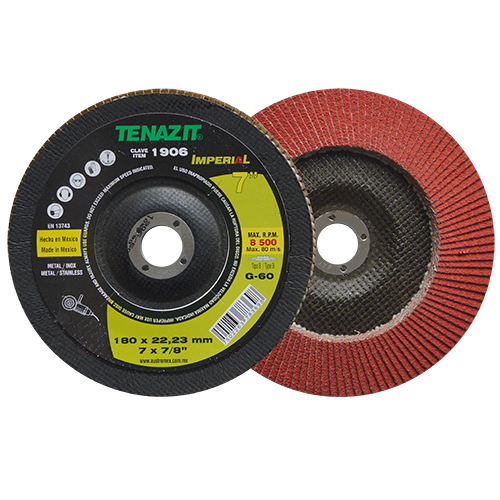 DISCO AUSTROMEX 1906 LAMINADO IMPERIAL GRANO CERAMICO DE 180 X 22.23 G60 CON RESPALDO DE FIBRA DE VIDRIO TIPO LAM B DIMENSION 180 X 22.23 ESPECIFICACION TGJ60LV  image number null