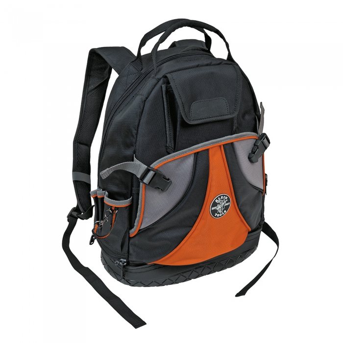 MOCHILA KLEIN TOOLS TRADESMAN PRO 39 BOLSILLOS INTERIOR NARANJA Y TELA BALISTICA DE 1680 D 18 IN ALTO  image number null