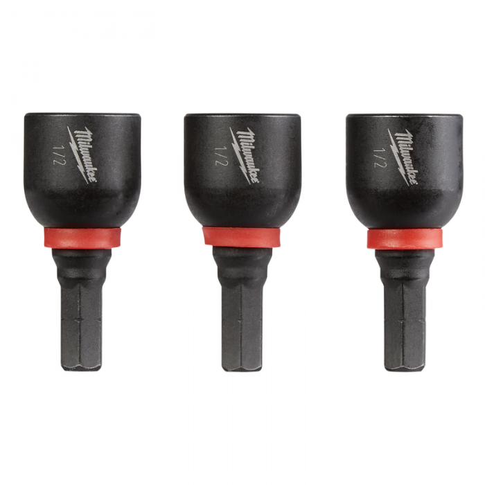 CONTOLADORES DE TUERCA MILWAUKEE 49664517 DE INSERCION DE IMPACTO SHOCKWAVE 12IN 3 PAQUETE  image number null