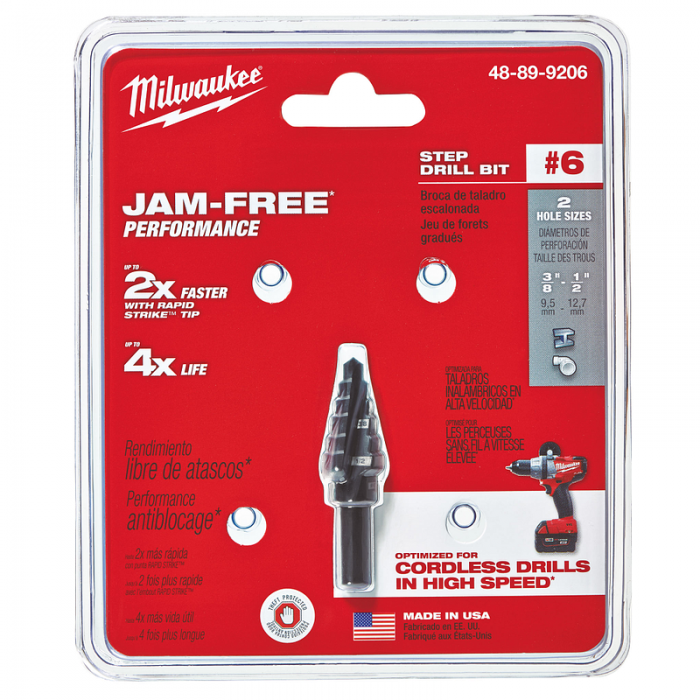 BROCA MILWAUKEE 48899206 ESCALONADA 38IN  and  12IN N.6  image number null