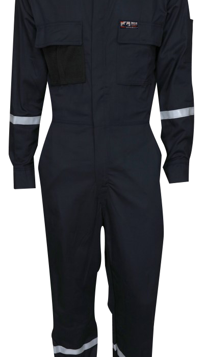 Overol Mcr Summit Breeze 7 Oz Fr Cinta Reflejante Protecci&oacute;n Arco Electrico y Fuego Repentino Azul Marino T38  image number null