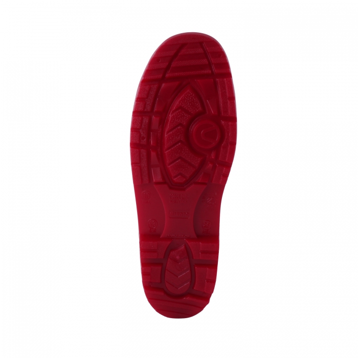 BOTA INDUSTRIAL DRY PRO PVC BLANCA SUELA ROJA C/NITRILO  image number null