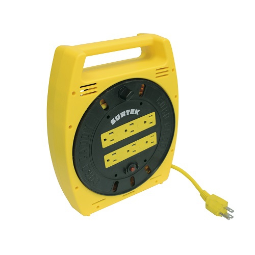 EXTENSIÓN SURTEK 136035 ELÉCTRICA TIPO CARRETE MULTICONTACTO 6 M 6 ENTRADAS  image number null