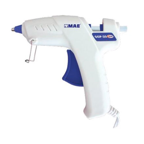 PISTOLA DE SILICON MAE GGP20 PLASTICO BLANCOAZUL CHICA  image number null