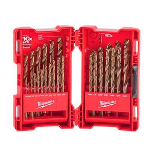 JUEGO DE BROCAS DE COBALTO MILWAUKEE 48892332 RED HELIX DE 29 UNIDADES  image number null