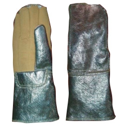 Guantes Ci Rex de Kevlar Aluminizado Solapa Entera Forro de Algodon CNomex Largo Total de 35 Cm  image number null