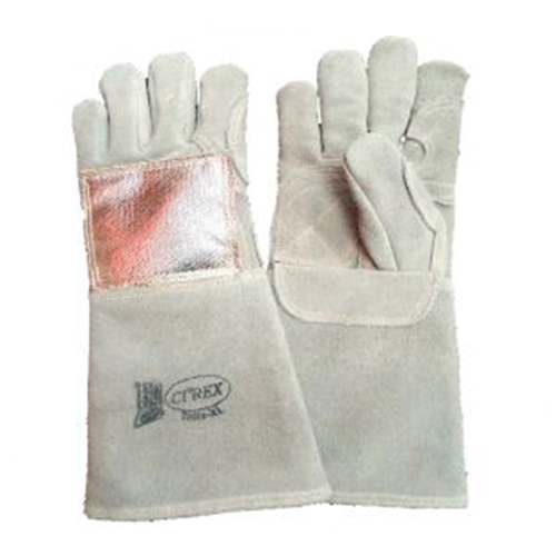 GUANTE CI REX DE CARNAZA 14 IN DE LARGO PUNO C/RECUBRIMIENTO ALUMINIZADO Y FORRO DE ALGOD&Oacute;N MANO IZQUIERDA  image number null