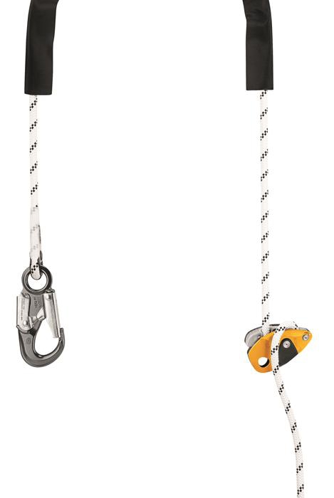 Elemento de Amarre Petzl Grillon Hook de PoliamidaPoliester BlancoAmarillo de 5 M CConector Hook Version Internacional  image number null