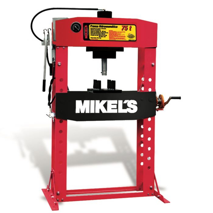 PRENSA MIKELS PHB75 HIDRONEUMATICA CON PISTON Y MANOMETRO 75 TON  image number null