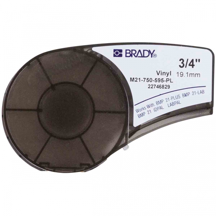 ETIQUETA BRADY PIMPRESORA BMP21 DE VINIL MORADOBLANCO 0.75 IN X 21 FT  image number null
