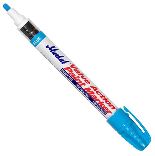 Marcador Markal Valve Action Pintura Azul Claro Punto Medio 3 Mm  image number null