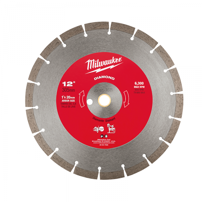 DISCO MILWAUKEE 49937035 DIAMANTADO SEGMENTADO DE 12IN  image number null
