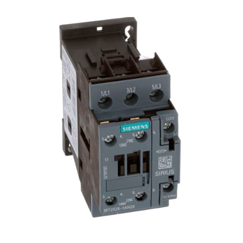 CONTACTOR SIEMENS 3RT20261AN20 AC3 11 KW400 V 1NAINC TAMAÑO S0 25 A  image number null