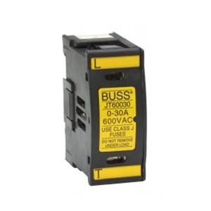 PORTAFUSIBLE BUSSMANN JT60030 SAFETY CLASE J 600 VACDC AMPLIFICADOR DE SOPORTE 30 TERMOPLASTICO  image number null