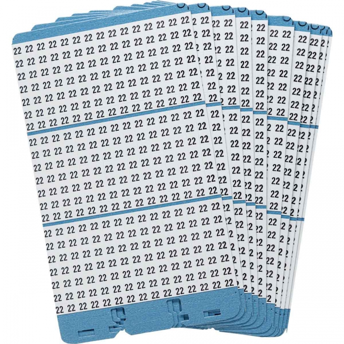 REPUESTOS DE NUMEROS INDIVIDUALES BRADY PORTAPACK DE TELA DE VINILO PQTE C10 HOJAS  image number null