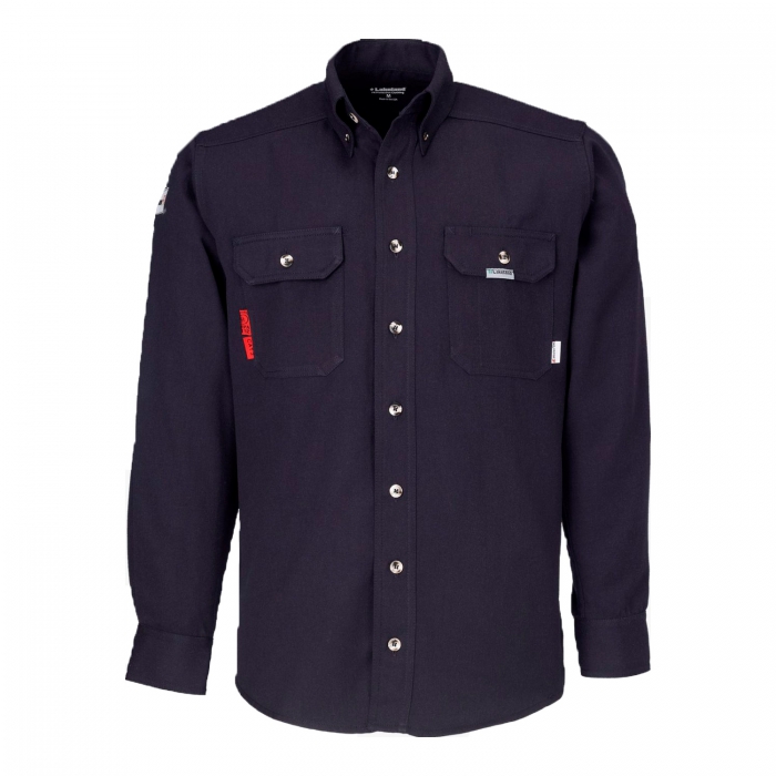 CAMISA LAKELAND DH AZUL MARINO DE 6.5 OZ CATEGORIA 2 ATPV 8.9 CALCM2 SIN CINTA REFLEJANTE TS  image number null