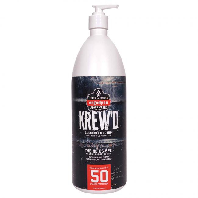 Locion de Protector Solar Ergodyne Krewft D 6355 Spf 50 de 32 Oz  image number null