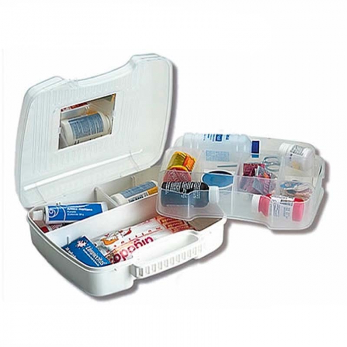 BOTIQUIN SABLON 9045B CON CHAROLA Y DIVISIONES REMOVIBLES INCLUYE MEDICAMENTOS  image number null