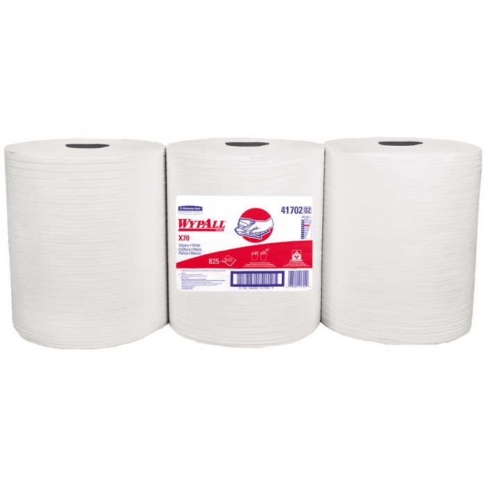 TOALLA WYPALL 1412 X70 DE POLIPROPILENO BLANCO ROLLO C275 HOJAS PAQUETE 3 ROLLOS  image number null