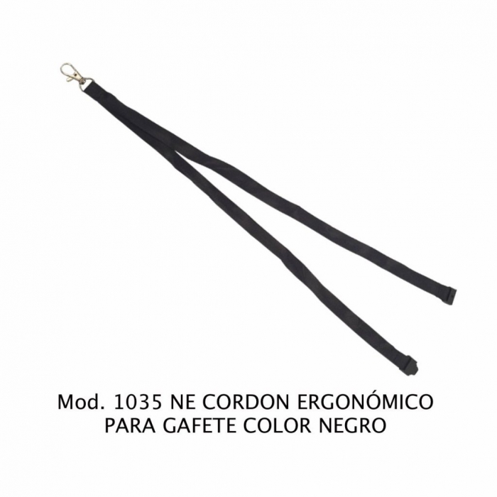 CORDON SABLON 1035NE DE SEGURIDAD PARA GAFETE (3PZAS) NEGRO  image number null