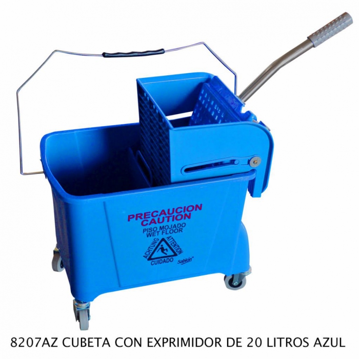 CUBETA SABLON 8207AZ EXPRIMIDOR AZUL 20L AZUL  image number null